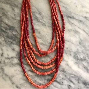 Loft Multi-layer Wood Necklace